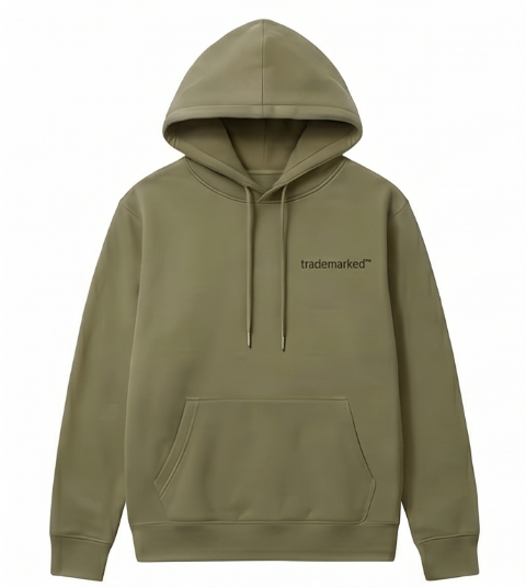 trademarked core hoodie in Olive