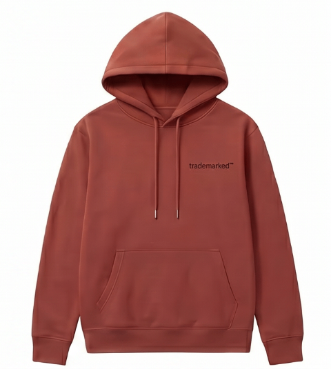 trademarked core hoodie in Brick