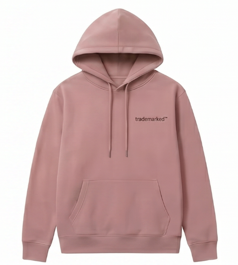 trademarked core hoodie in Dusty Rose