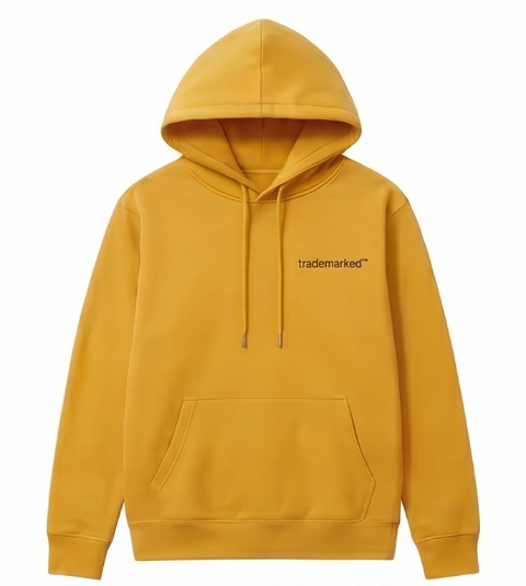 trademarked core hoodie in Mustard